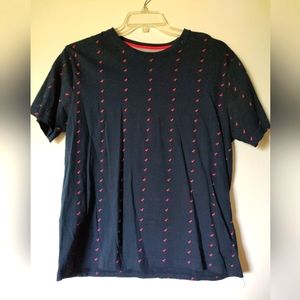 Men's Denim & Flower Ricky Singh Navy blue Flamingo Tshirt